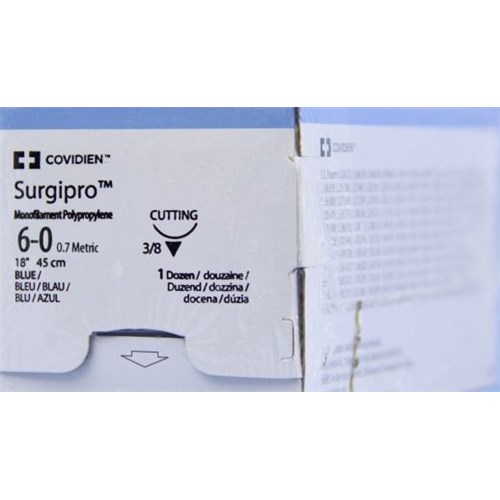 SUTURE 6/0 18" POLYPROPYLENE P-13 BX/12