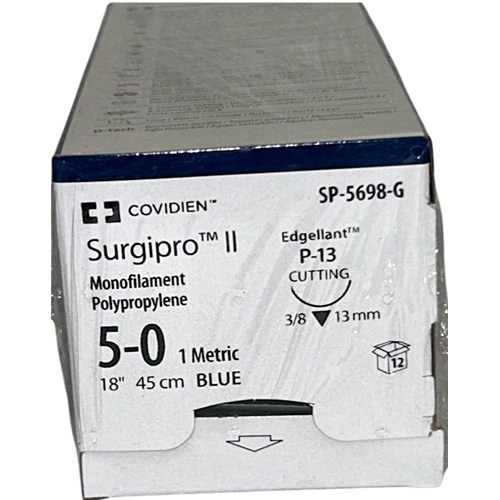 SUTURE 5/0 18" POLYPROPYLENE P-13 BX/12