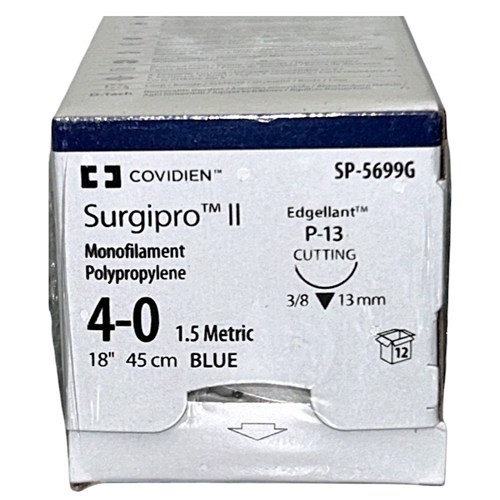 SUTURE 4/0 18" POLYPROPYLENE P-13 BX/12