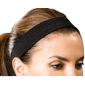 HEADBAND COTTON BLACK DISPOSABLE BX/500