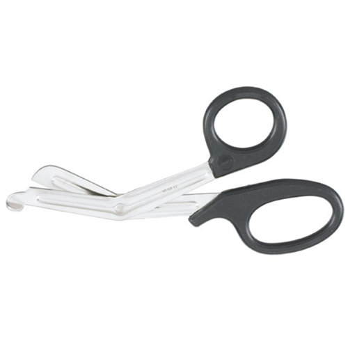 SCISSORS BANDAGE BLUNT ANGLE BLK 7.5" SS