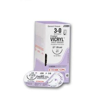 SUTURE 3/0 18" VICRYL+ UD PS-1  BX/12