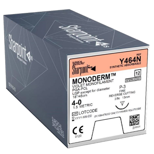 SUTURE 4/0 18" MONODERM P-3 13MM