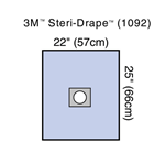 STERI DRAPE MINOR PROC 25x22" FENE BX/25