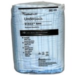 UNDERPAD WINGS FLUFF 23X36 BLUE CS/150