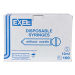 SYRINGE ONLY 10ML EXEL LUER LOK BX/100