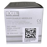 NEEDLE HYPODERMIC EXEL 27G x 1/2" BX/100