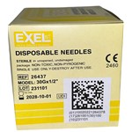 NEEDLE HYPODERMIC EXEL 30G x 1/2" BX/100