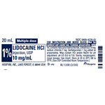 LIDOCAINE 1% MDV PLAIN INJ 20ML BX/25