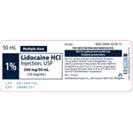 LIDOCAINE 1% MDV PLAIN HCI INJ 50ML