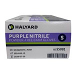 GLOVES NITRILE PURPLE SMALL HALYARD