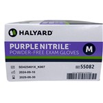 GLOVE NITRILE PURPLE MED HALYARD BX/100