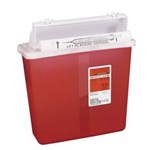 SHARPS CONTAINER  5 QUART RED 20/CS