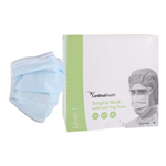 MASK TIE SURGICAL 3 LAYER ANTI FOG BLUE