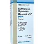 OINTMENT OPTH ERYTHROMYCIN .5% 3.5GM/TB