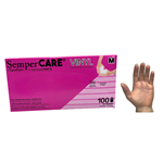 GLOVES VINYL SEMPERMED MEDIUM CLEAR