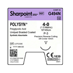 SUTURE 4/0 18" POLYSYN P-3 13MM