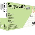 GLOVES LATEX SEMPERCARE SMALL BX/100