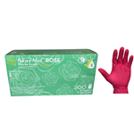 GLOVES NITRILE ROSE SMALL STARMED