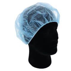 CAP BOUFFANT BLUE 21" DISPOSABLE BX/100