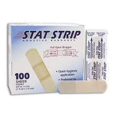 BANDAGE 3/4 X 3 SHEER 100/BX 12BX/CS