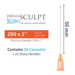 CANNULA 25G X 2" 50MM DERMASCULPT