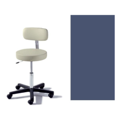 STOOL BASE AIR ADJ W/ BCK SOOTHING BLUE