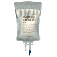 DEXTROSE 5% WATER INJ 500ML