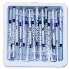 SYRINGE 1CC BD 27G x 1/2" ALLERGY TRAY