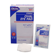 EYE PAD OVAL 1-5/8 x 2-5/8 SM STER BX/50