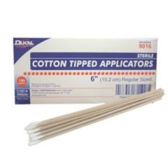 APPLICATOR COTTON TIP 6" STERILE DUKAL