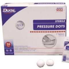 DOT PRESSURE 1" STERILE 2/PK 50PK/BX