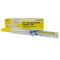 CALCIUM CHLORIDE SYRINGE 10% 10ML/10BX