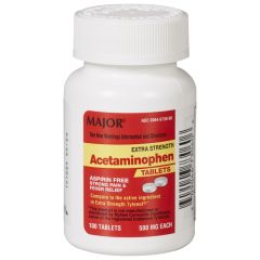 ACETAMINOPHEN TAB 500MG BT/100