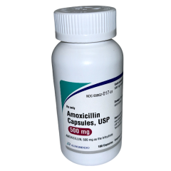 AMOXICILLIN 500MG CAPSULE BT/100