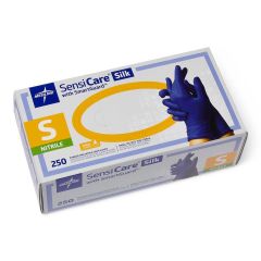 GLOVE EXAM PF NITRILE SILK W/FILM SMALL