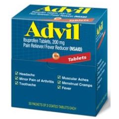 ADVIL 200MG TABLETS BX/100